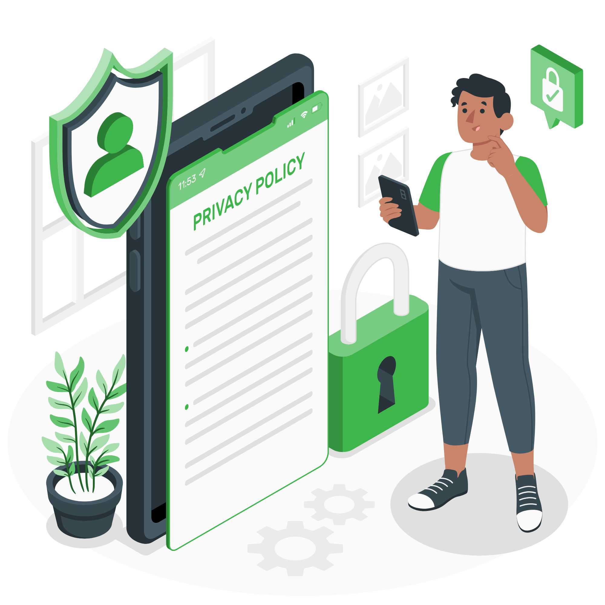 Privacy policy illustration