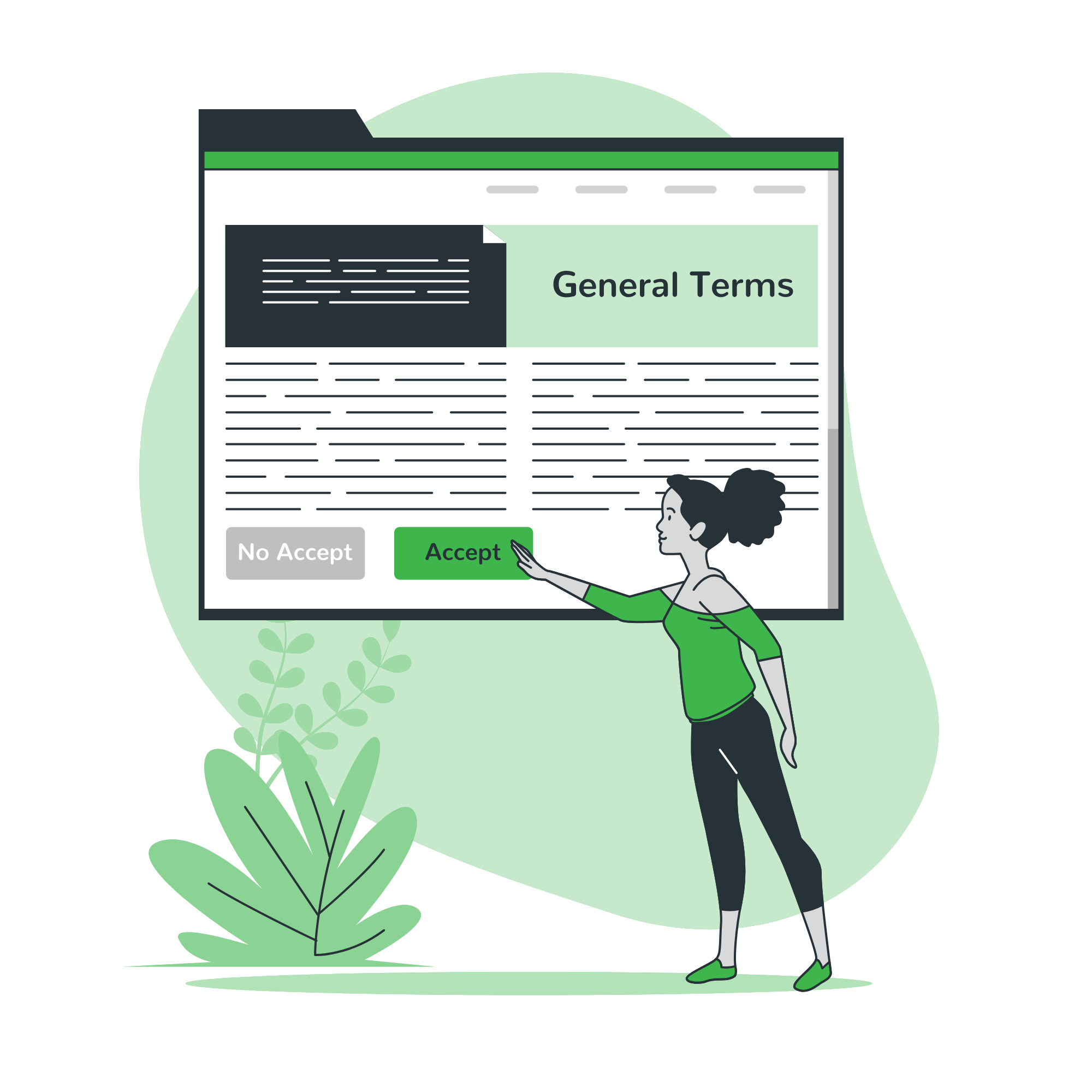 Terms of use illustration